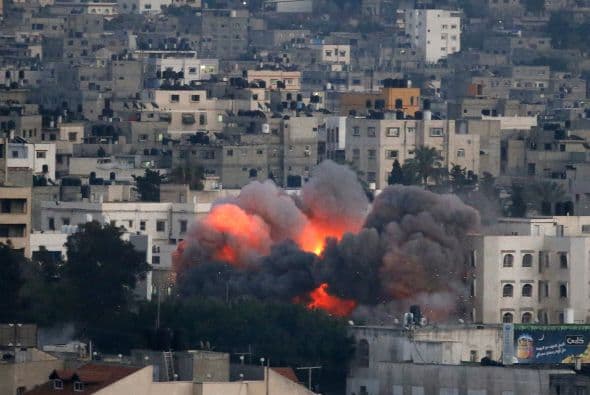 Así como a edificios del Ministerio del Interior de Hamas.