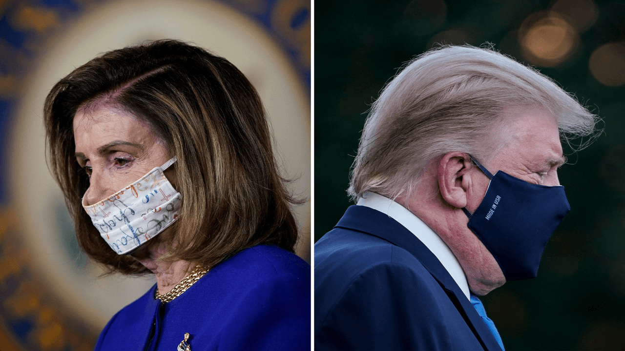 ¿Han preguntado a Pelosi sobre la continuidad del gobierno después de que Trump enfermó de coronavirus?