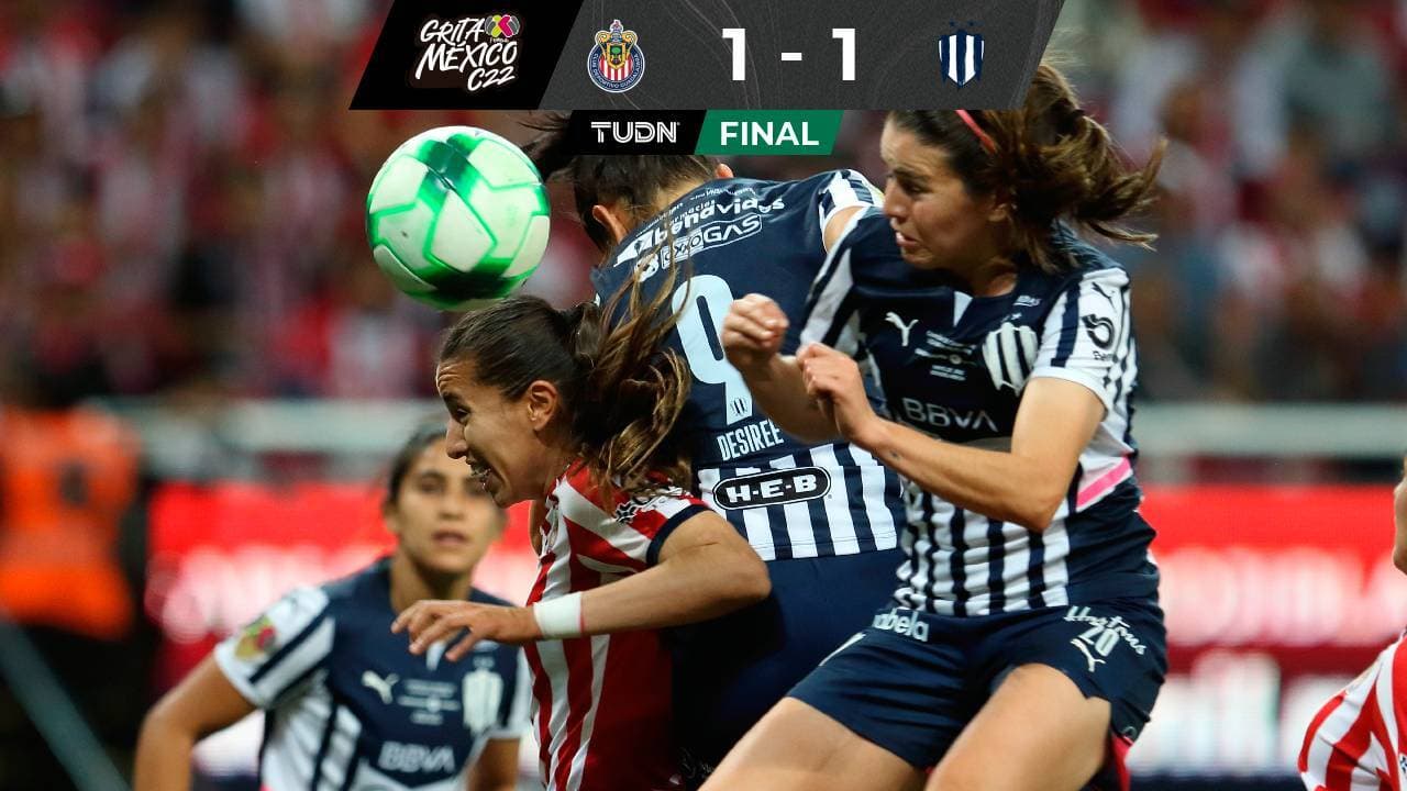 Chivas y Rayadas empatan en el duelo de ida del Campeón de Campeones femenil