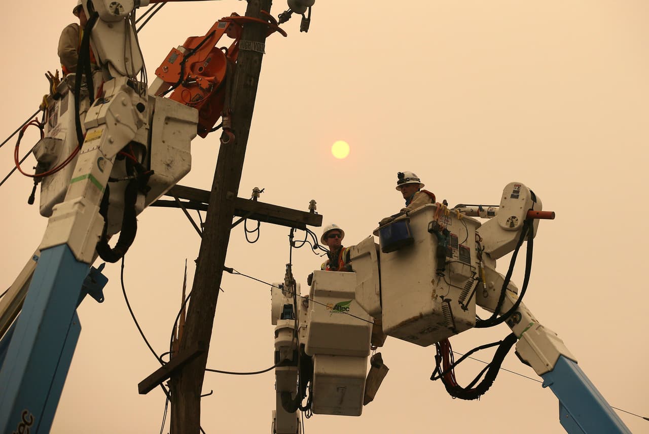PG&E corta la energía a más de 20 mil clientes en los condados de Butte, Nevada y Yuba por riesgo de incendios forestales