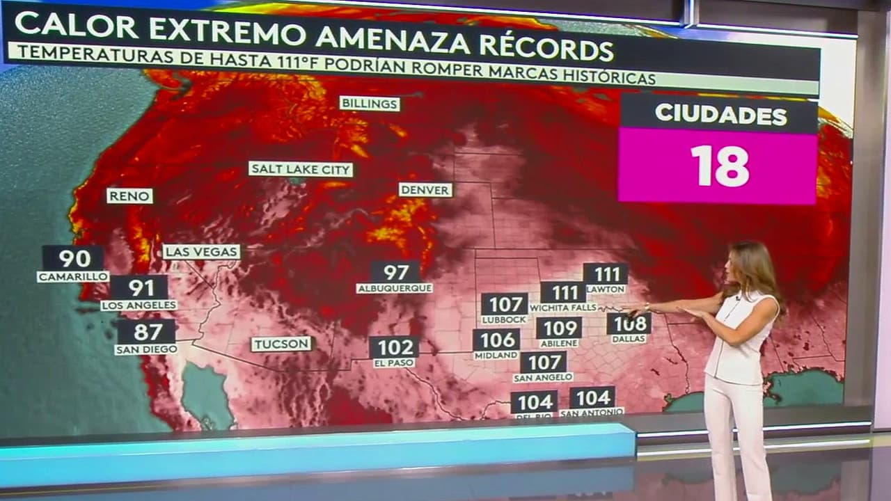 Clima hoy en EEUU, lunes 24 de agosto 2026: Ola de calor extremo persistirá en el sur hasta septiembre