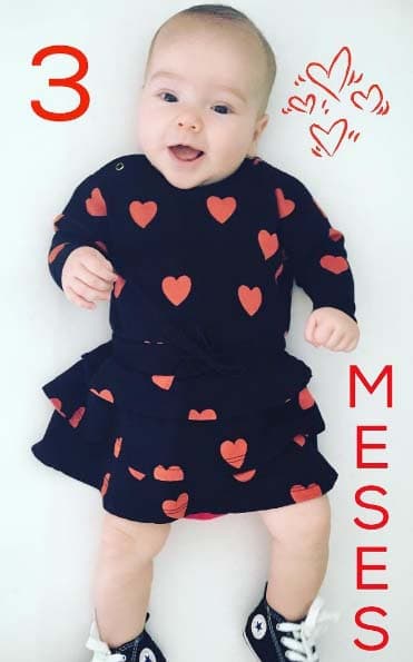 Tres mesesde vida. Satcha y Aaron muy orgullosos de ser los papitos de Baby Alana (Agosto 28, 2016).