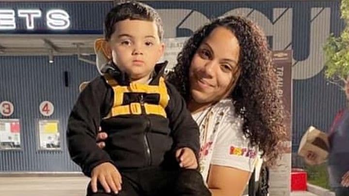 Lury Pizarro, de 33 años, y su hijo Emmanuel, de 3 años.