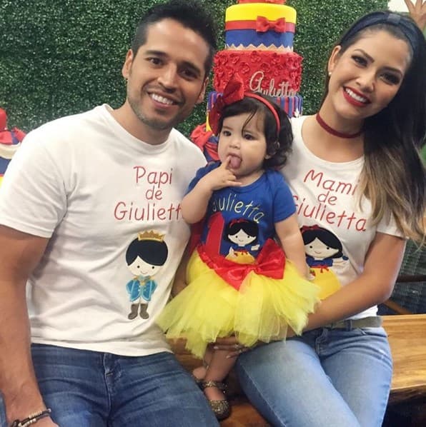 Giulietta es hija de Ana Patricia y Luis Carlos Martínez. La feliz pareja contrajó matrimonio el 31 de mayo de 2014.