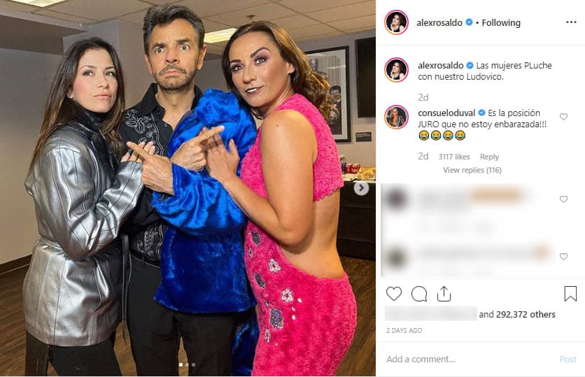 Fue con esta imagen, en la que Consuelo está caracterizada como Federica, que varios seguidores de la actriz le cuestionaron si está embarazada.