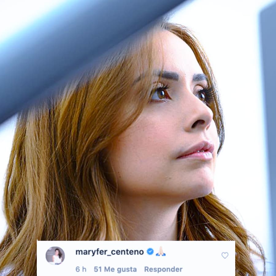 Marifer Centeno, la grafóloga de Hoy, se sumó a las condolencias con el emoji de las manitas rezando.