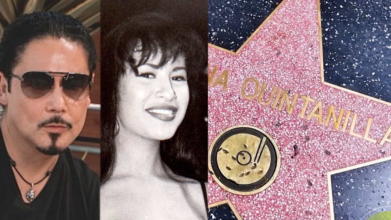 Esposo de Selena Quintanilla visita estrella de la cantante en Paseo de la Fama y así reacciona