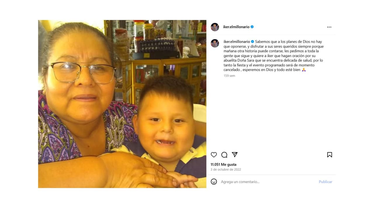 Doña Sara falleció el 5 de octubre de 2022, tan solo dos días después de reportarse delicada de salud.