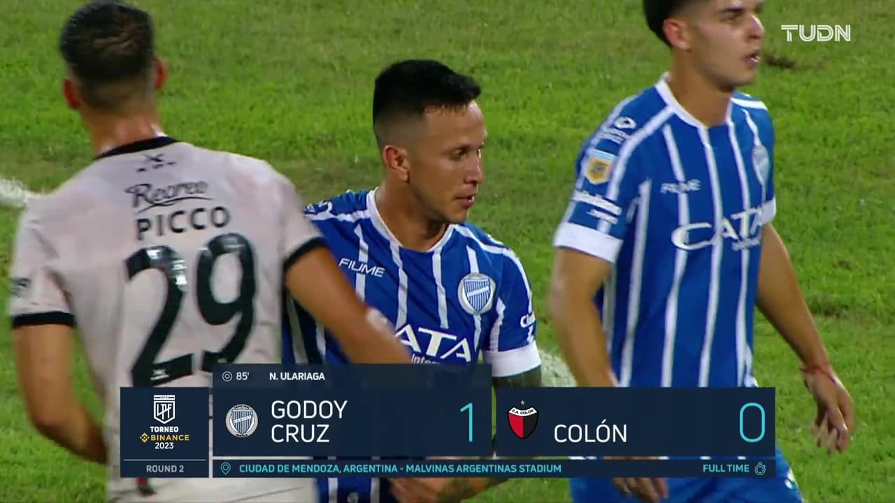 Resumen | Godoy Cruz vence 1-0 a Colón Santa Fe con gol de Ulariaga