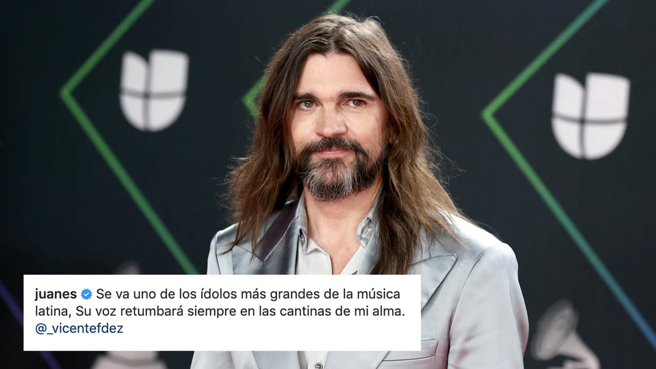 El colombiano Juanes compartió una foto del 'Charro de Huentitán' junto a un mensaje haciendo referencia a su música de despecho.