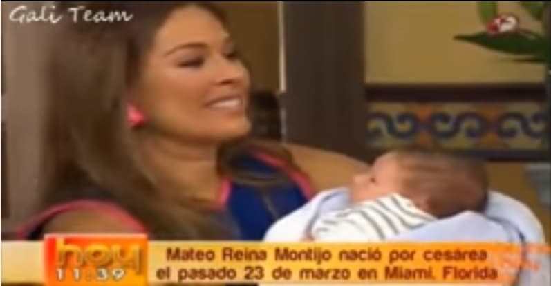 De hecho durante esa presentación en televisión, Galilea mostró el video del nacimiento de Mateo.