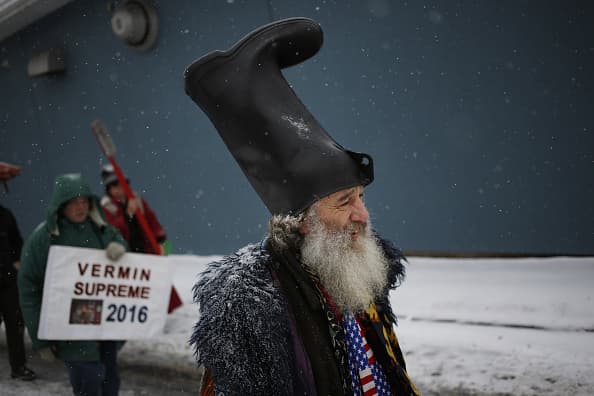 Vermin Supreme, candidato presidencial en New Hampshire