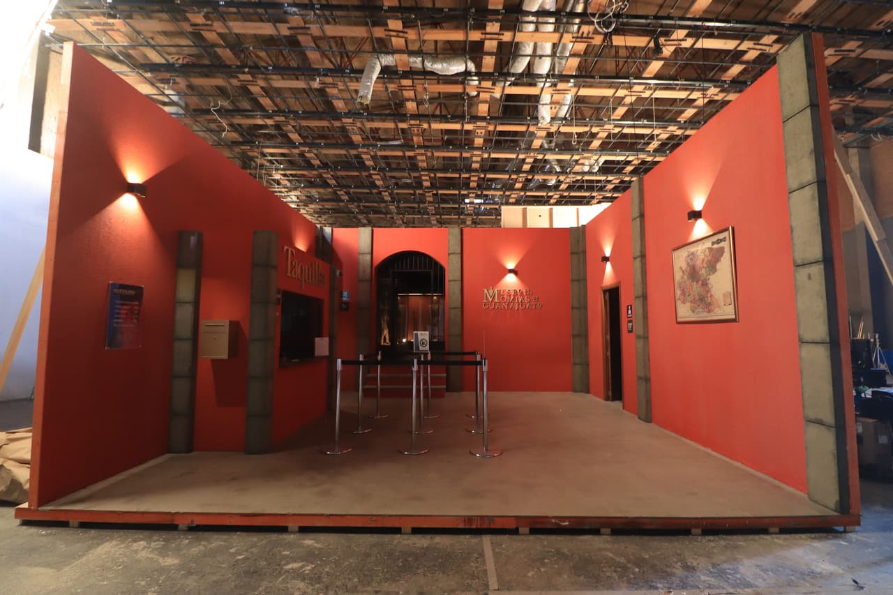 El Museo de Las Momias de Guanajuato tuvo su propia réplica dentro de los foros de grabación.