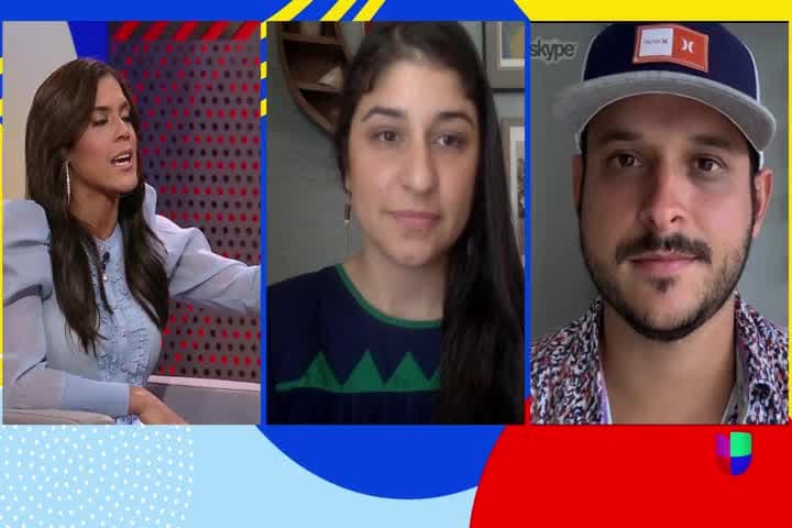 Leslie Arreola-Hillenbrand, de Latinx Parenting y comdiante Matt Windey hablan sobre la historia de la chancla