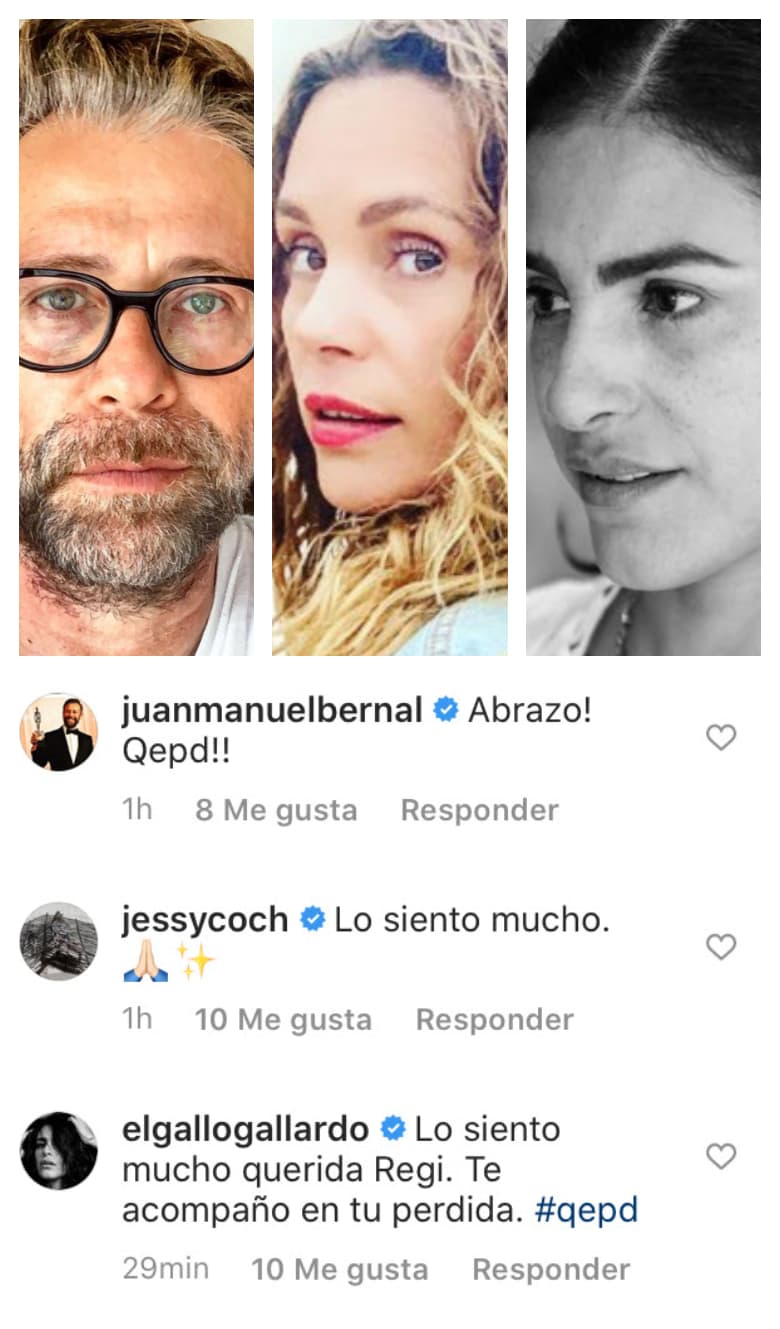 Otros famosos que se unieron al pésame fueron Juan Manuel Bernal, Jessica Coch y Liz Gallardo.