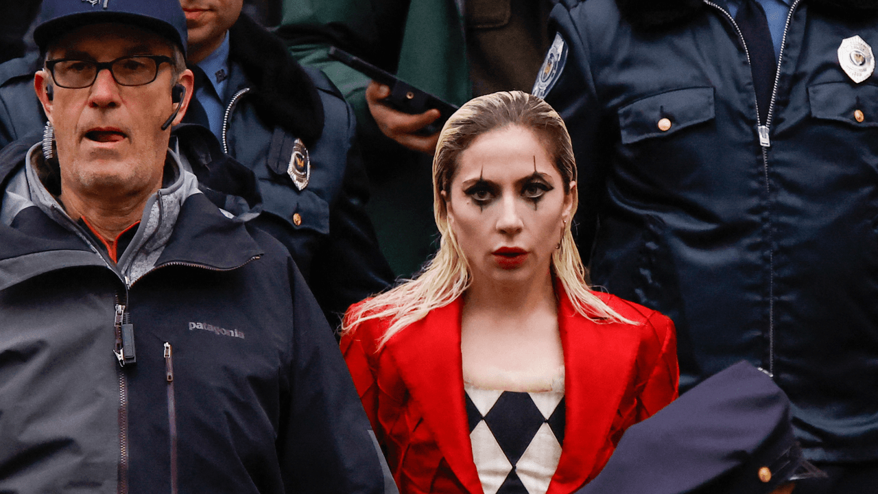 Lady Gaga en la filmación de 'Joker 2'