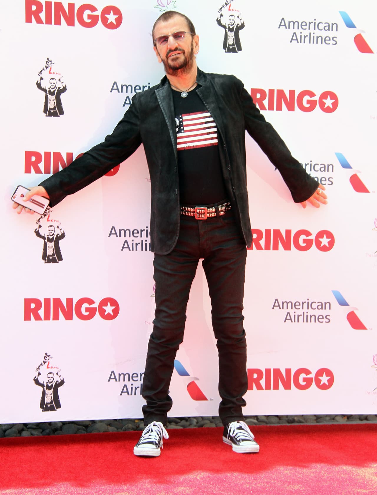 Y el festejado: el ex Beatle Ringo Starr.