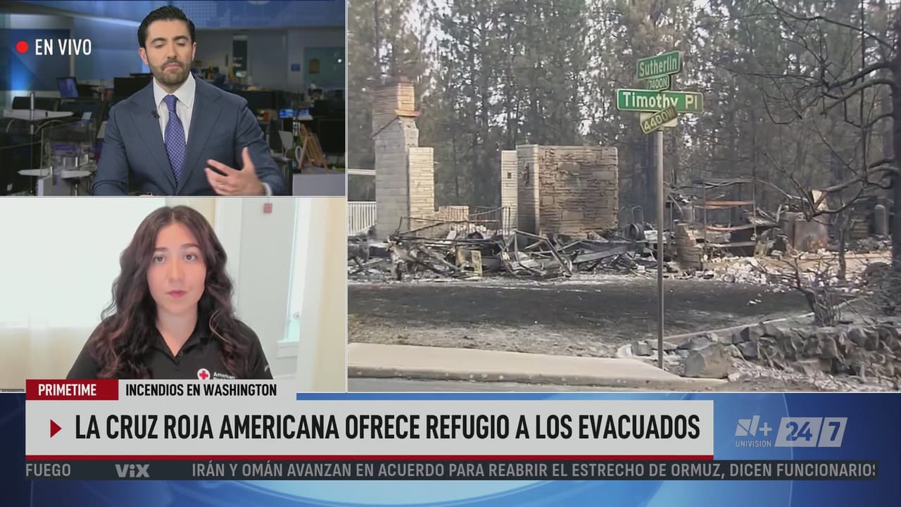 Incendios en Washington: La Cruz Roja Americana ayuda a personas evacuadas por emergencia