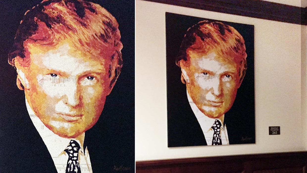 How I found Trump's controversial $10,000 portrait