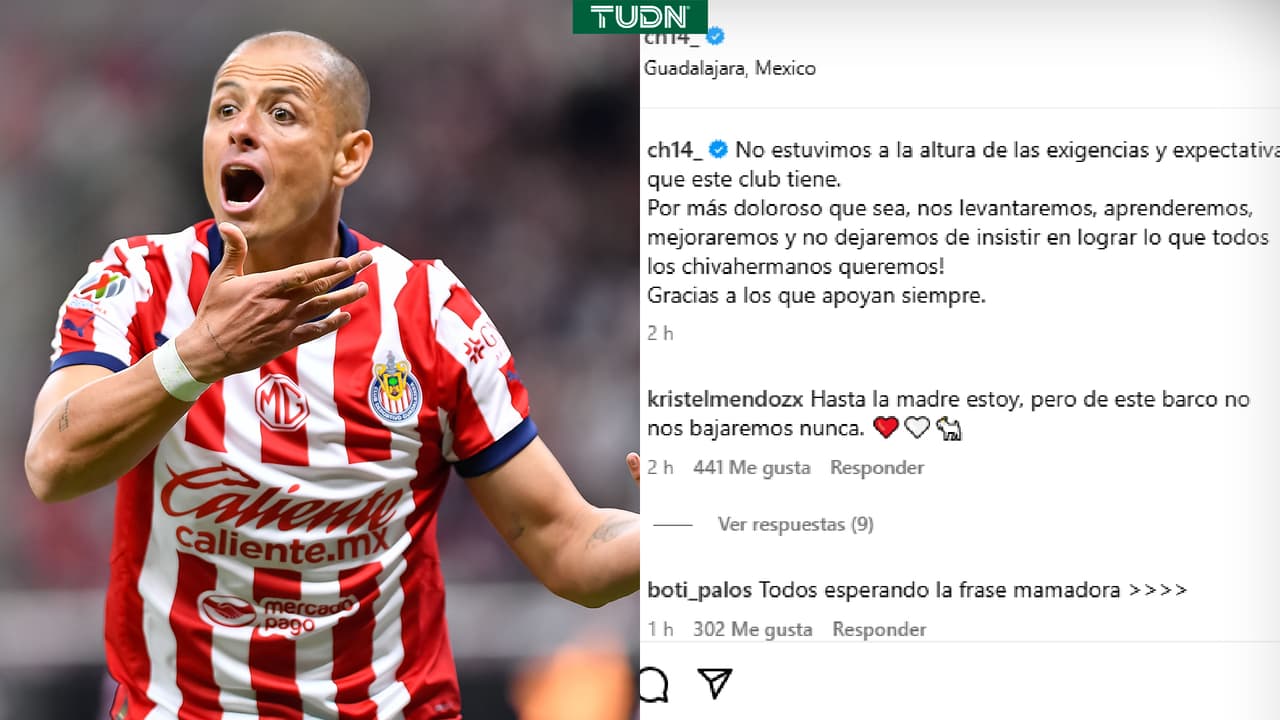Chicharito a los Chivahermanos: "Nos levantaremos y mejoraremos"