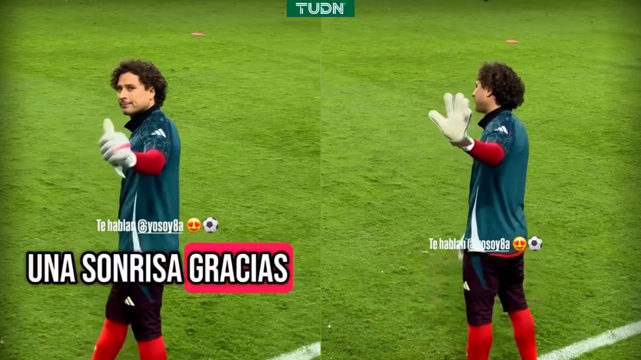 Memo Ochoa reacciona a insistente fan durante calentamiento