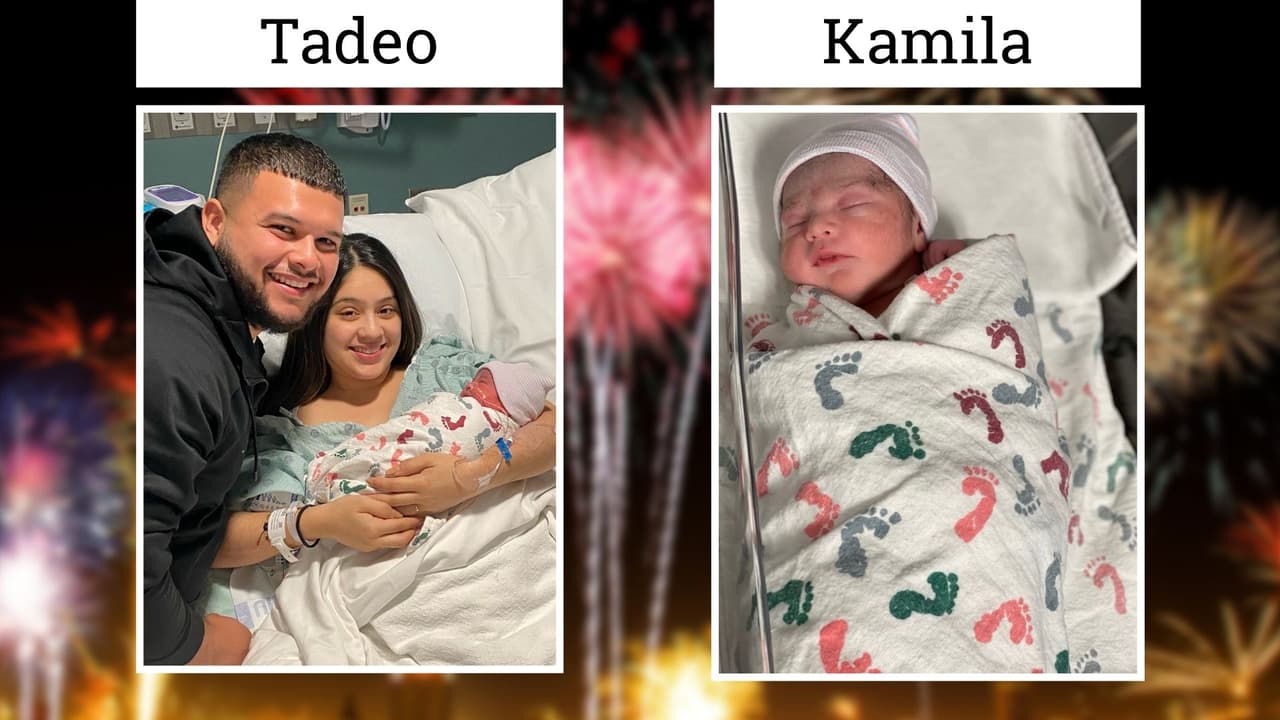 ¡Bienvenidos al mundo! Tadeo y Kamila son los primeros bebés del 2022 en Dallas 