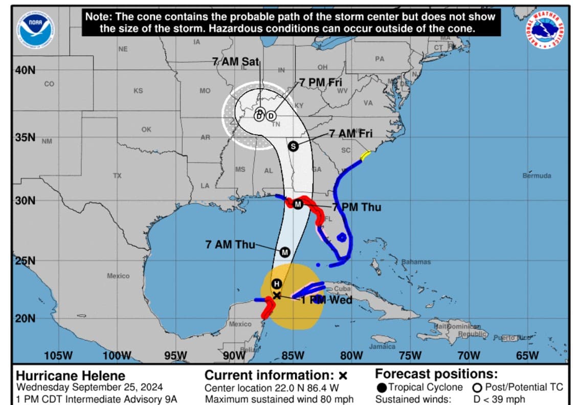 Helene es el quinto huracán que se forma en la actual temporada en el Atlántico y de impactar en Florida, como se prevé, será el cuarto que alcance tierras estadounidenses este año, tras Beryl, Debby y Francine.
<br> 
<br>