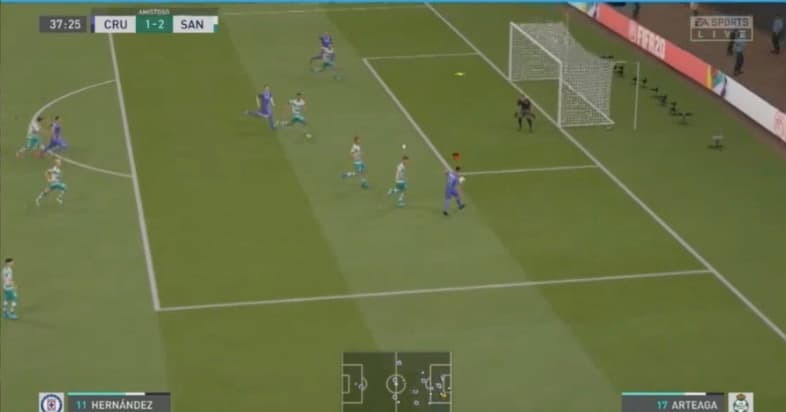 Cruz Azul no logra salir del sótano y esta vez caen frente al Santos de Eduardo Aguirre con un marcador de 3-4.