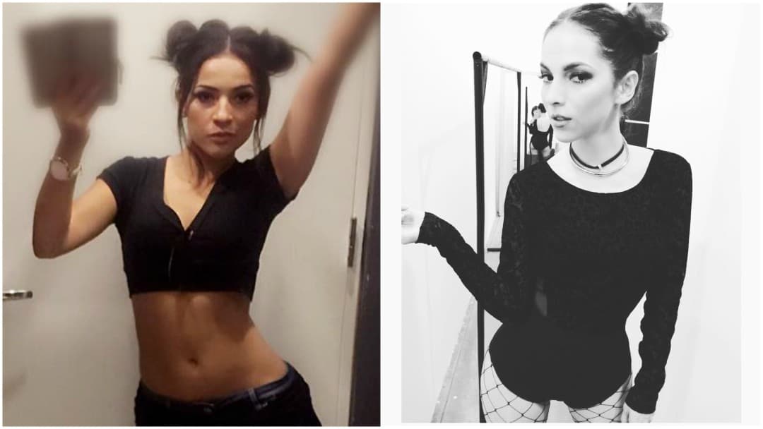 Aquí sí parece que una le copió a la otra, ¿o será una mera coincidencia con este peinado tan particular?