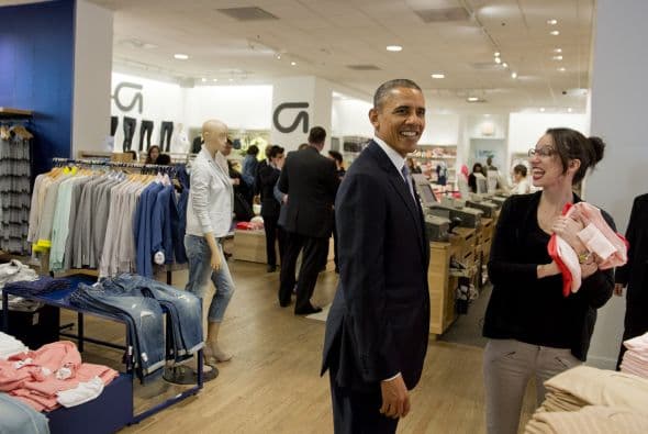 "Creo que las chicas quedarán impresionadas con mi estilo", bromeó el presidente.
