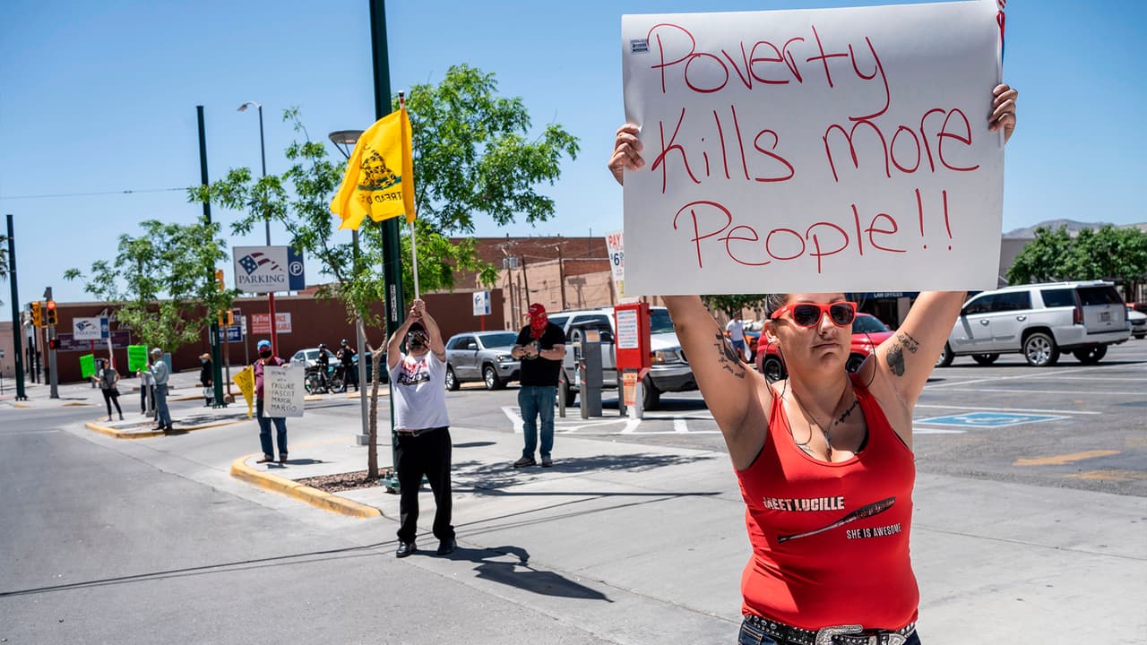 <a href="https://www.univision.com/temas/austin">Austin</a>, 
<a href="https://www.univision.com/temas/san-antonio">San Antonio</a> y 
<a href="https://www.univision.com/temas/el-paso">El Paso</a>, fueron algunas de las ciudades donde se registraron protestas pidiendo "libertad" en referencia a las recomendaciones de quedarse en casa.