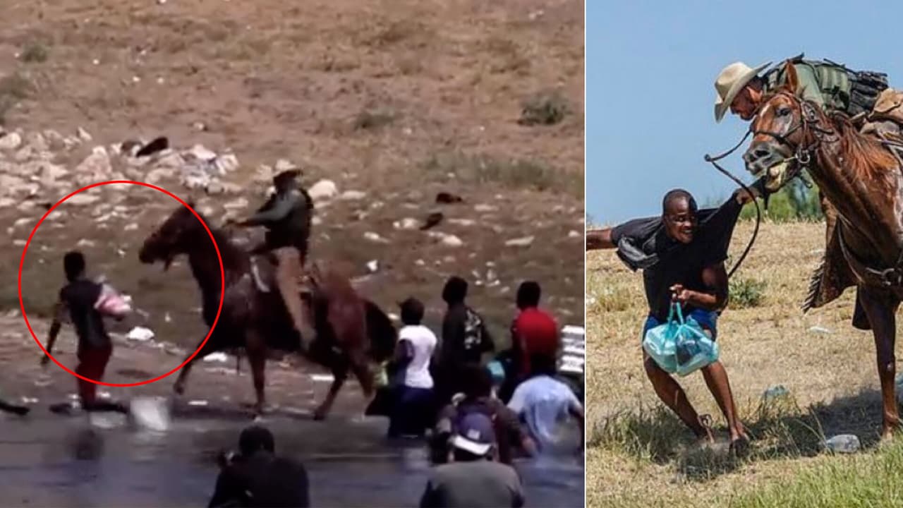 Oficial de la Patrulla Fronteriza intimida con un látigo a inmigrante indocumentado en el Río Bravo