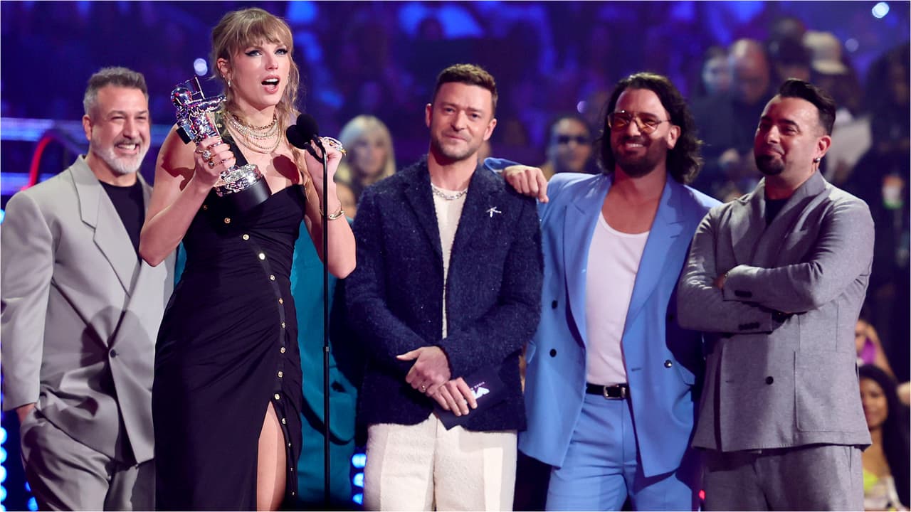 NSYNC entregó el premio a Mejor Video Pop a Taylor Swift
