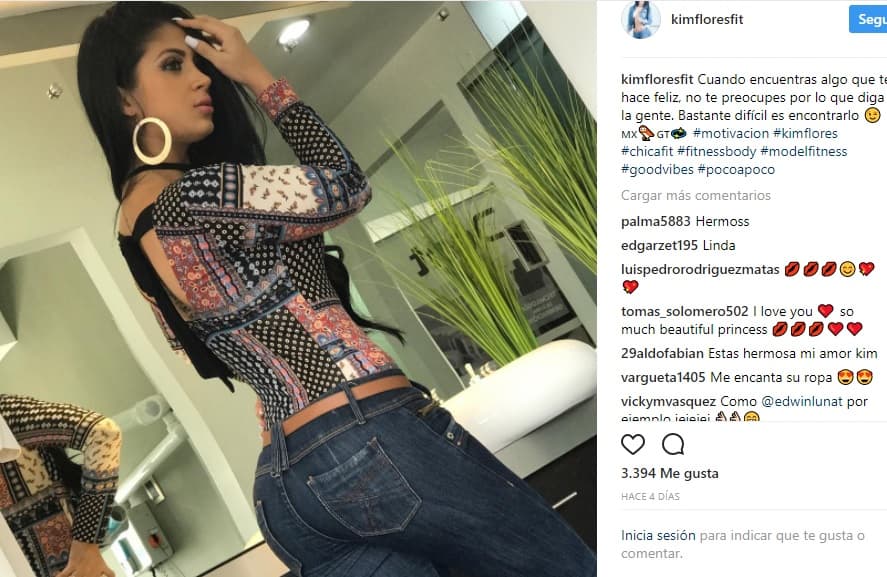 Inmediatamente se buscó a la causante de esta separación y surgió el nombre de Kimberly Flores, modelo y fisicoculturista guatemalteca quien en uno de sus primeros mensajes escribió: "Cuando encuentres algo que te haga feliz, no te preocupes por lo que diga la gente".