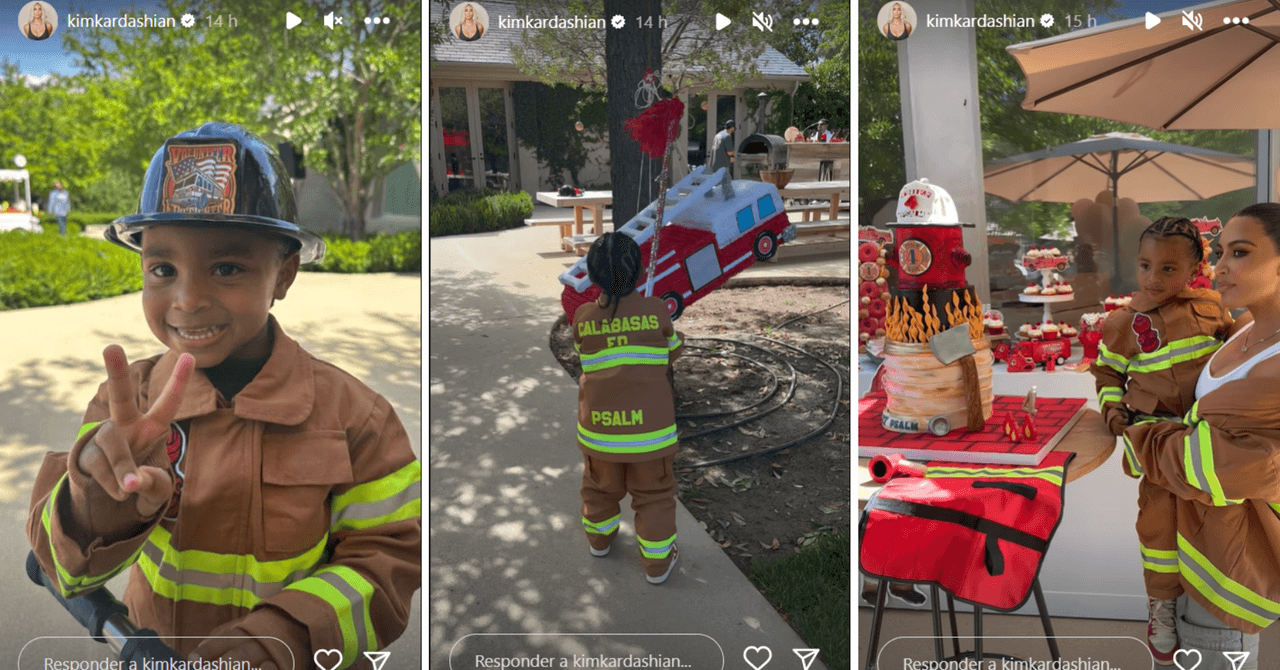 Así fue la fiesta de 4 años de Psalm, el hijo menor de Kim Kardashian y Kanye West