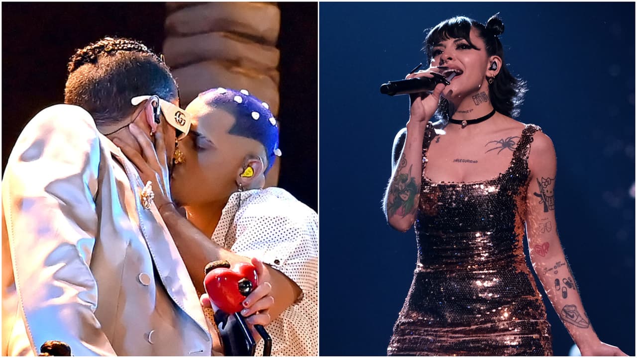 ¡Besos que están acaparando titulares! El de Bad Bunny con dos bailarines y el de Cazzu con Lali Espósito