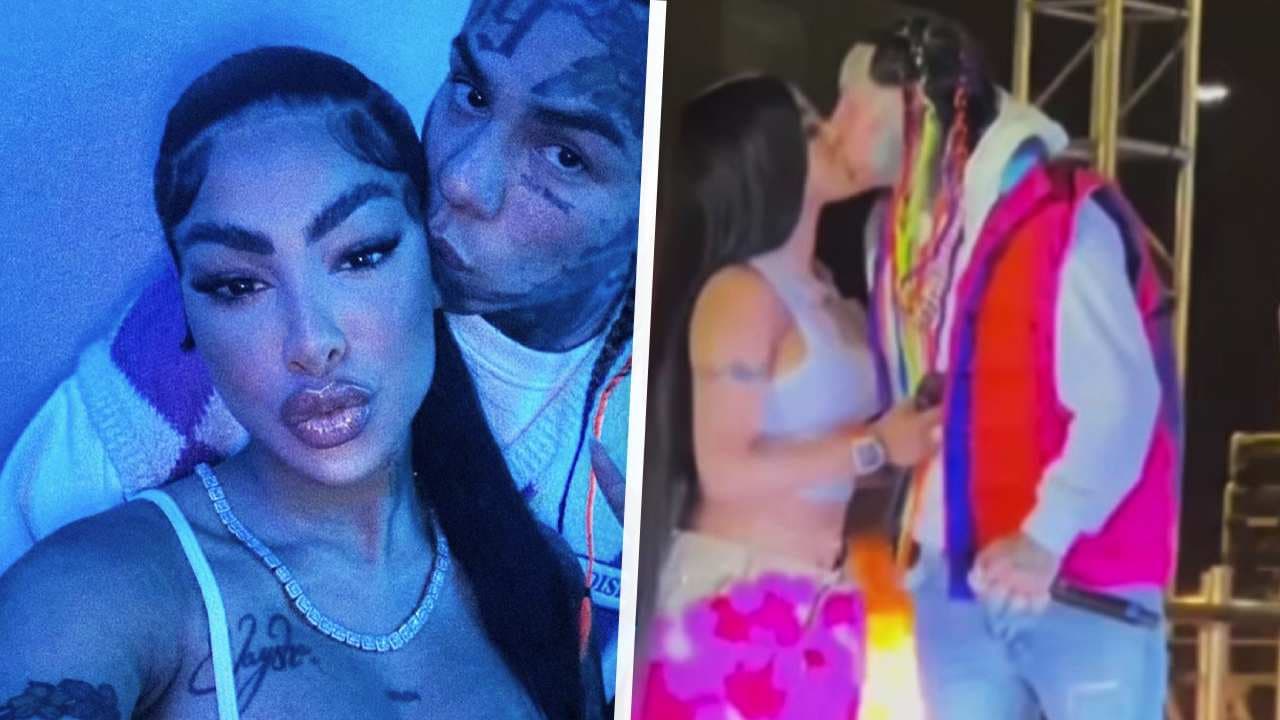 Yailin confirma con un beso su relación con Tekashi 6ix9ine en pleno concierto