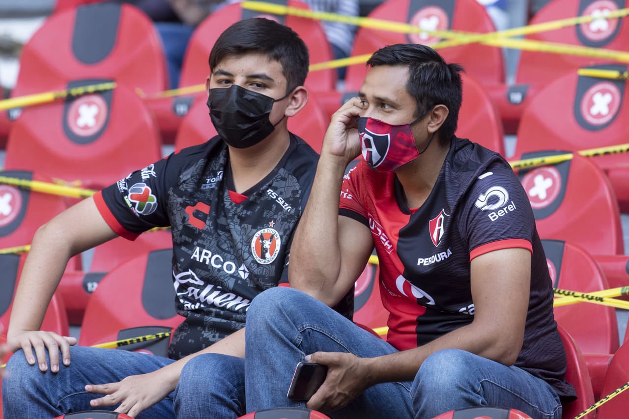 ¡Volvió la gente del Atlas al estadio! Fueron 14 mil aficionados presentes en el Estadio Jalisco.