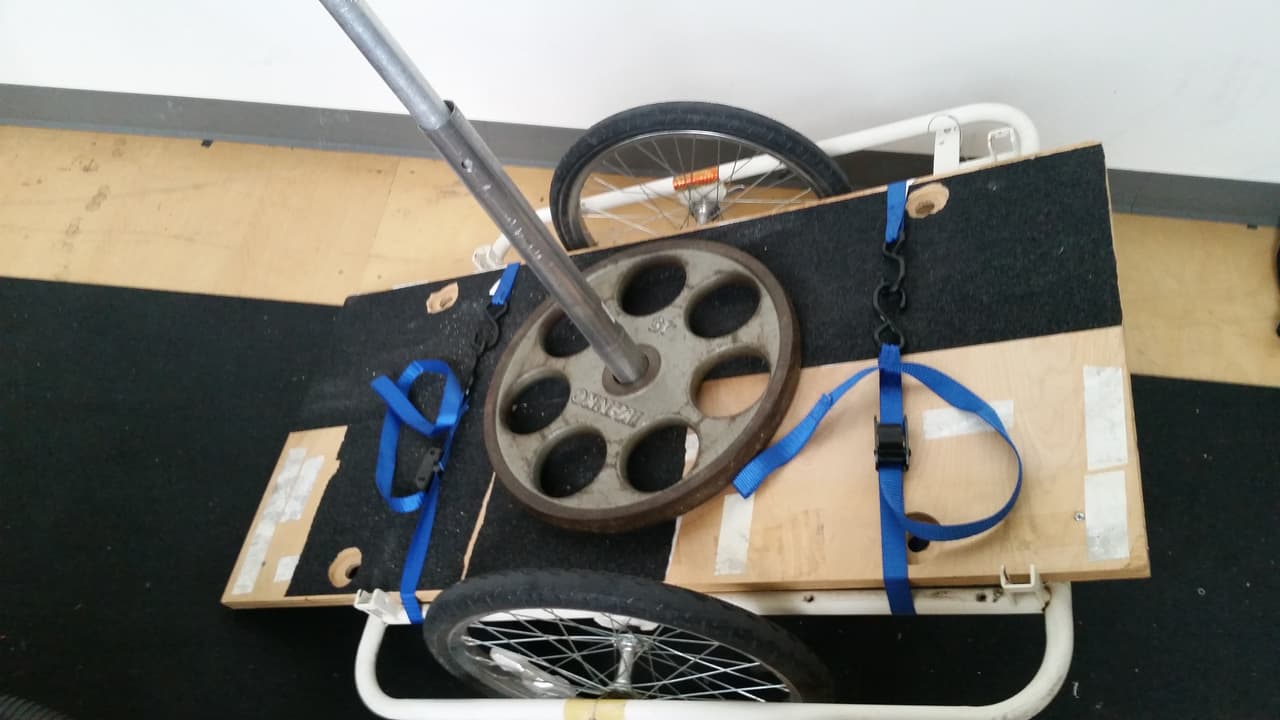 El equipo de Rodger Kram, de la Universidad de Colorado en Boulder, prueba cada parte de la bicicleta por separado.