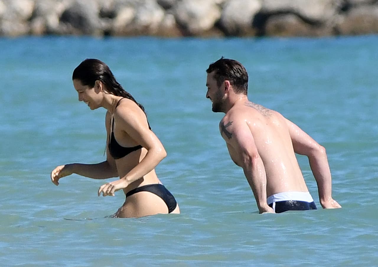 Justin también se veía muy contento.