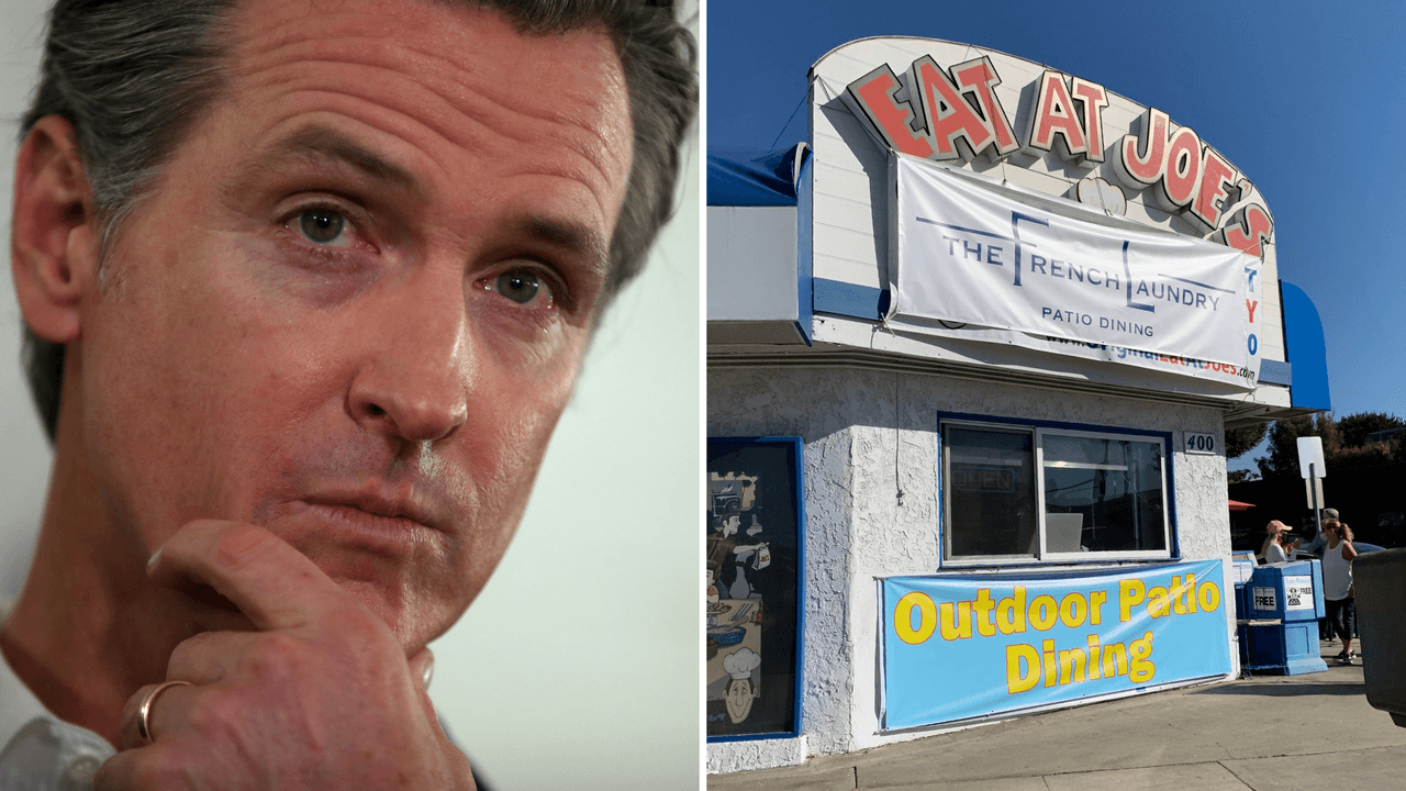 Restaurante desafía restricciones por covid-19 y alude a donde cenó Gavin Newsom