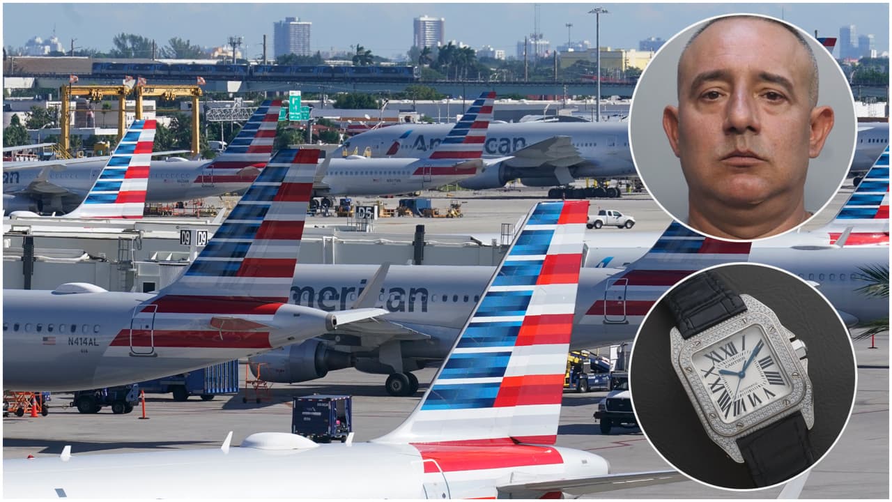 Trabajador del aeropuerto de Miami es acusado de vender un reloj Cartier que olvidaron en un avión