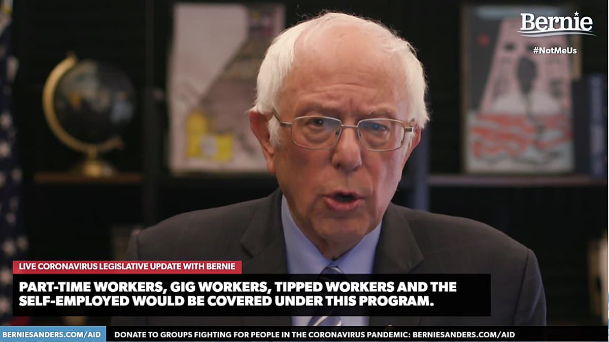 El senador Bernie Sanders mantiene el contacto con sus seguidores a través de videos en tiempo real para difundir sus propuestas de campaña.