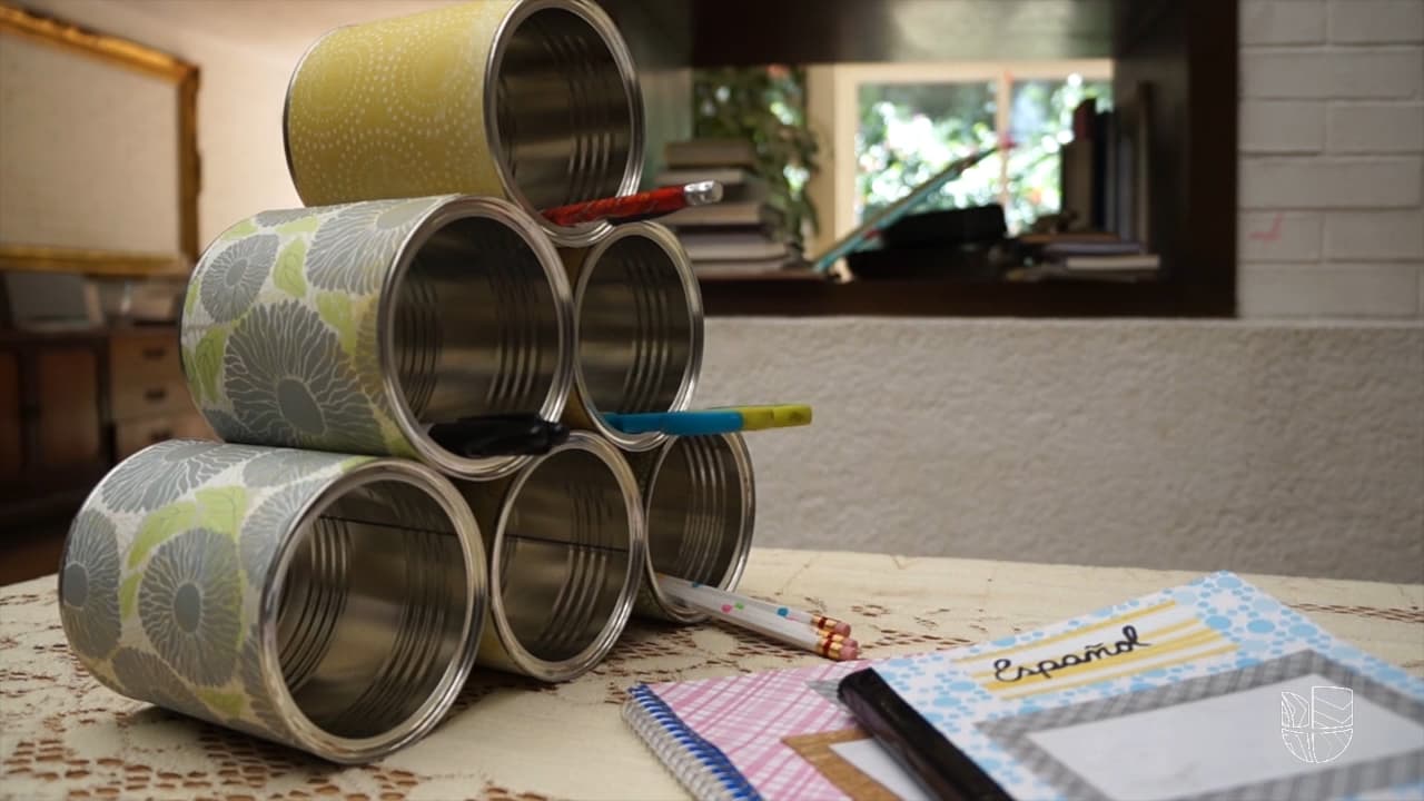 DIY: Manualidades - Organizador de escritorio para regreso a clases