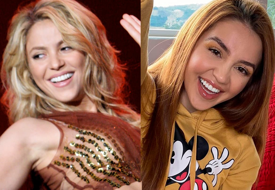 Los gestos de la intérprete colombiana y de la emprendedora mexicana guardan cierta semejanza.