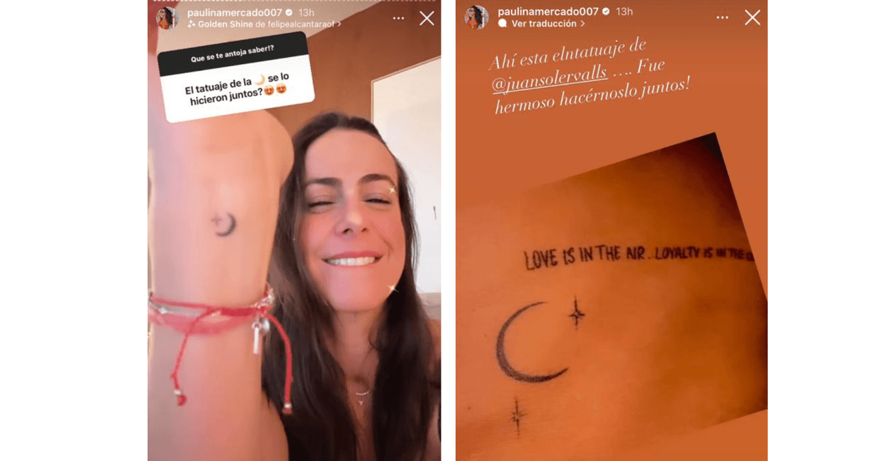 Los tatuajes que Juan Soler y Paulina Mercado se hicieron juntos