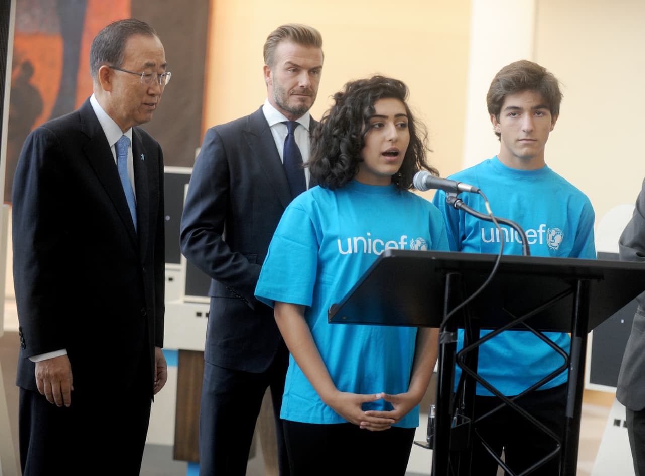 El ex futbolista, como embajador de la UNICEF, presenta un lindo proyecto para niños.