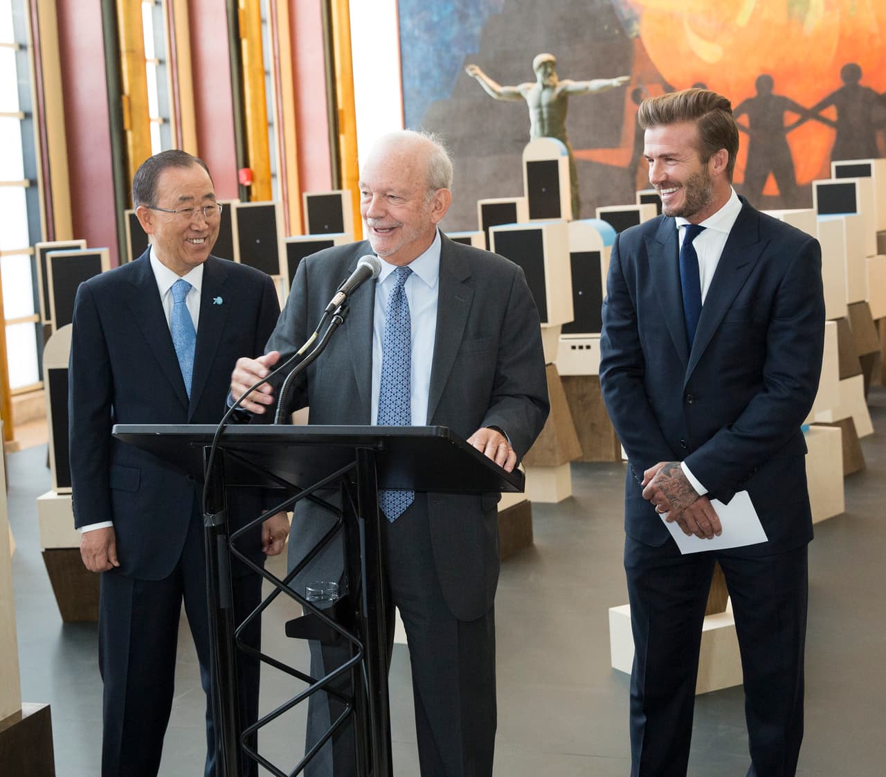 También estuvo Anthony Lake, director ejecutivo de UNICEF.