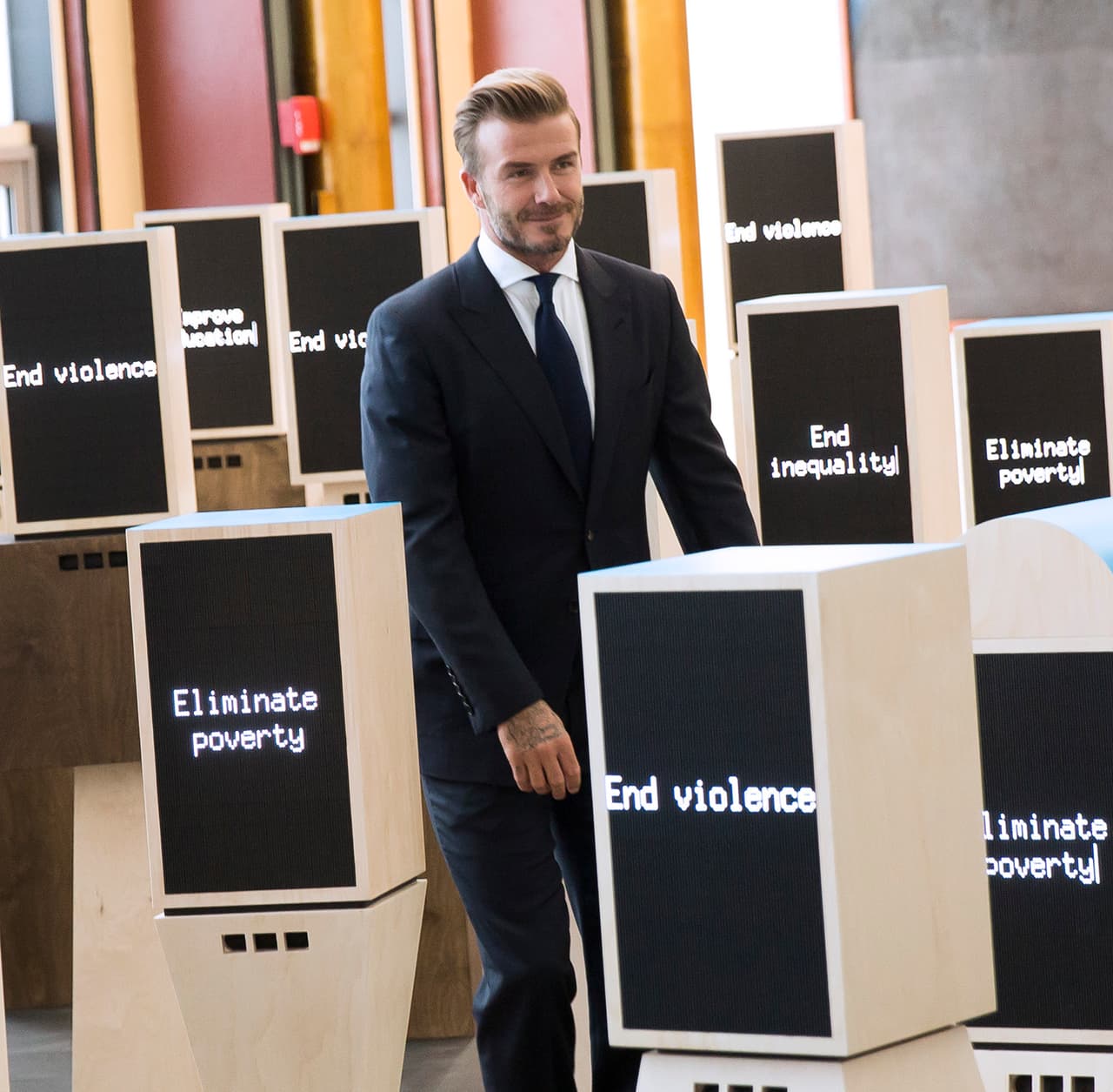 Y David llegó a la ONU con un proyecto bastante peculiar y altruista.