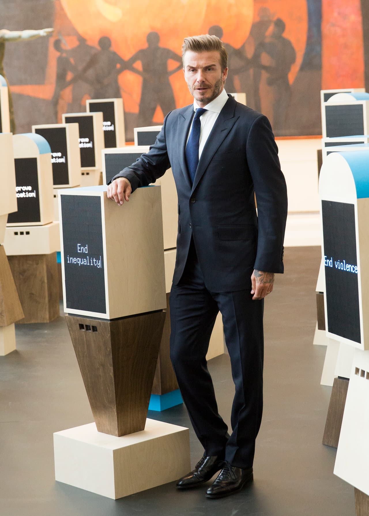 El ex futbolista actúa como embajador de de buena voluntad de la UNICEF.